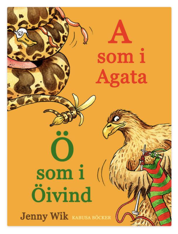 Bokomslag till abc-boken A som i Agata Ö som i Öivind