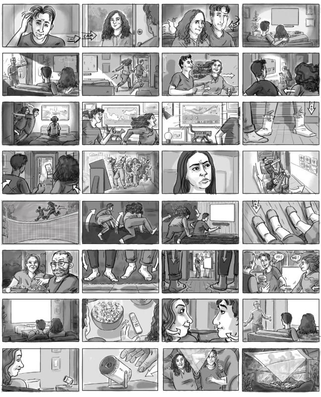 Storyboard, commercial, reklam