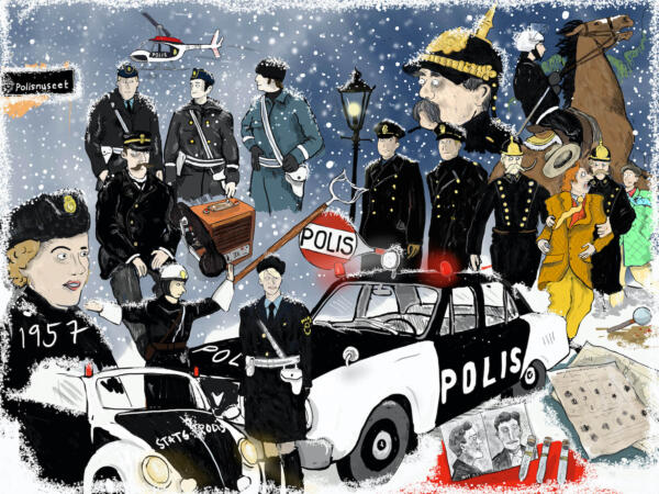 Polis, polismuséet, illustration, illustratör