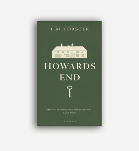 Omslag till pocketutgåvan av Howards End, av E. M. Forster. Utgiven på Atlantis. 