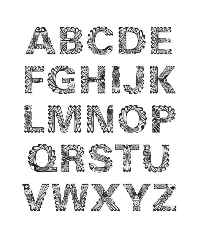 A–Z i alfabetet "Ornis"