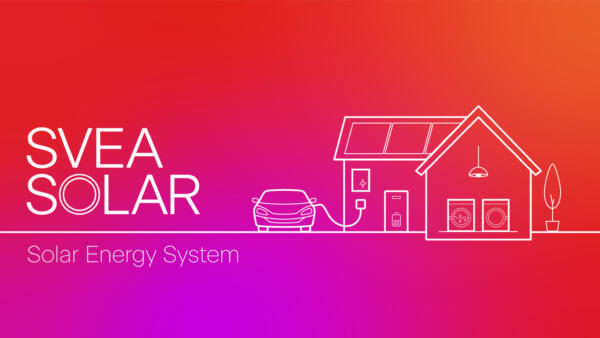 Illustrations and animation of Svea Solar's "Solar as a Service" Solar Energy System