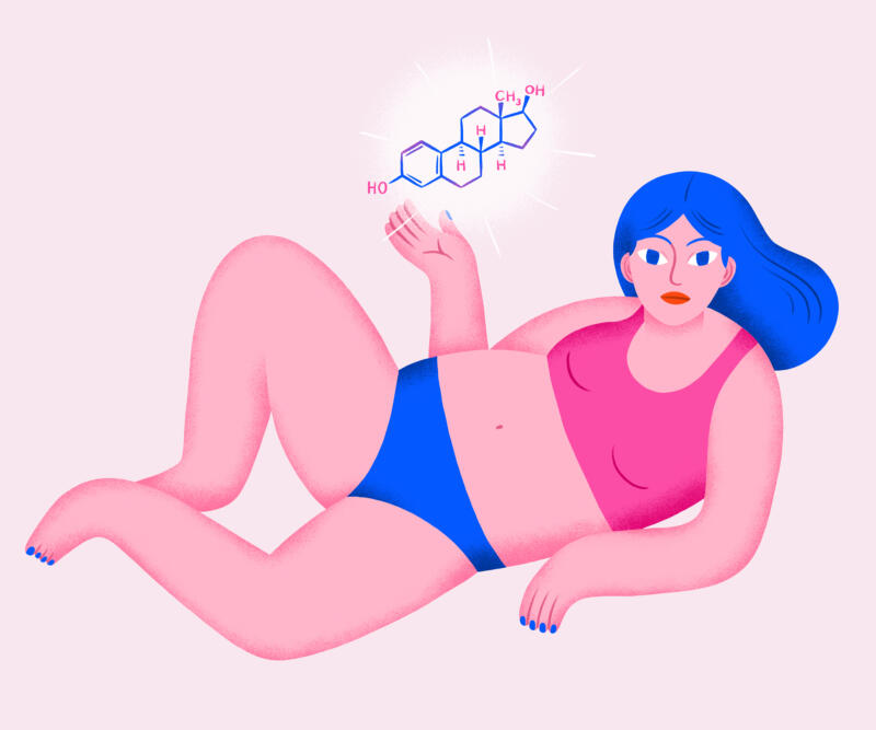 kvinna hormon molekyl
