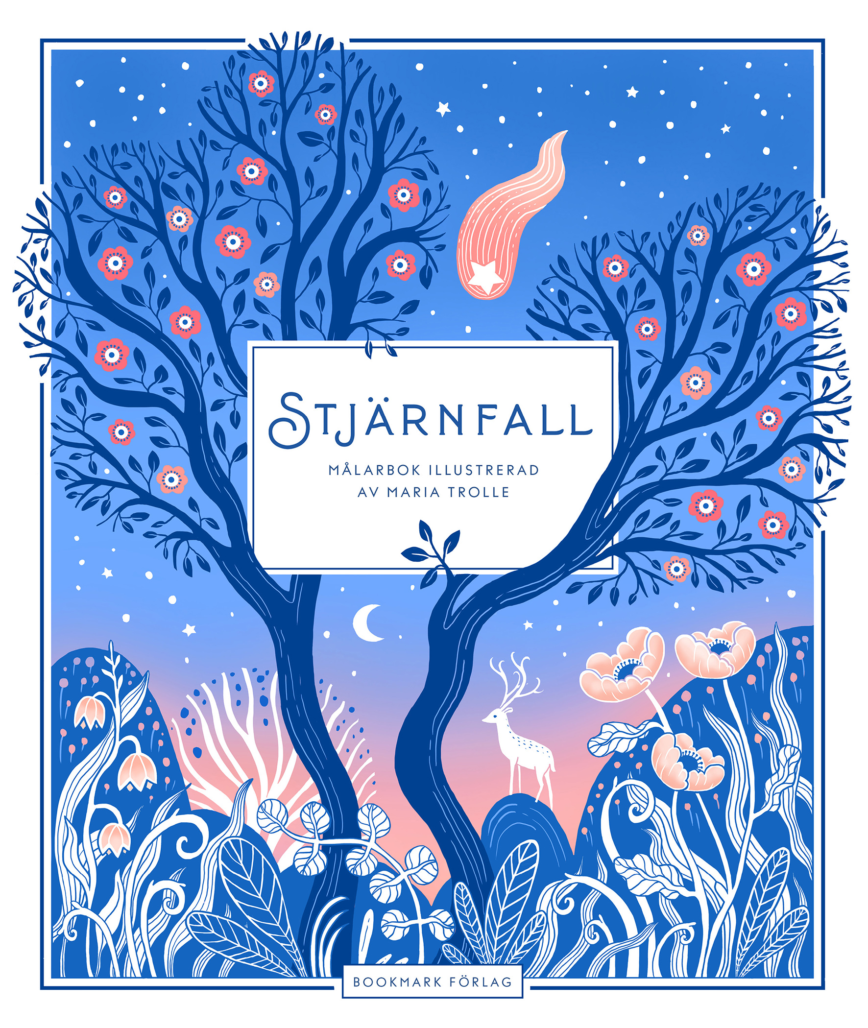 Stjärnfall colouring book cover - Illustratörcentrum