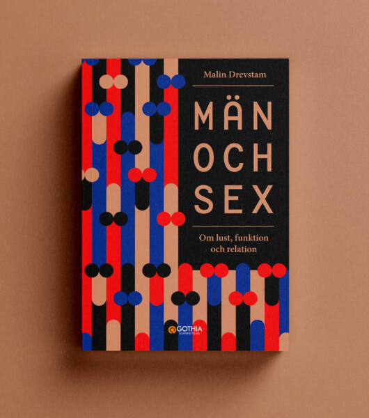 Bokomslag till "Män och sex" liggandes på brun bakgrund