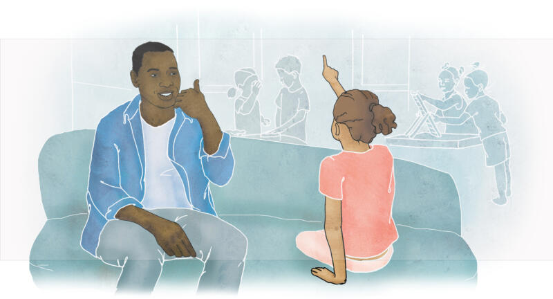 teckenspråk med barn