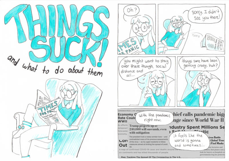 covid theme comic what to do