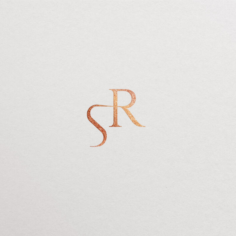 SR monogram for an elegant Indian restaurant