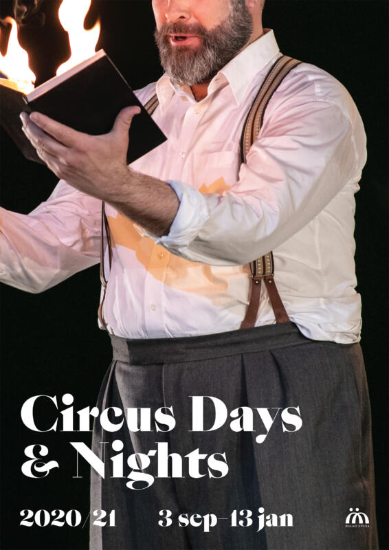 Affischdesign för operan Circus Days & Nights vid Malmö Opera