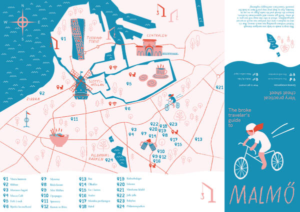 Framsida av reseguiden The Broke Traveler's Guide to Malmö
