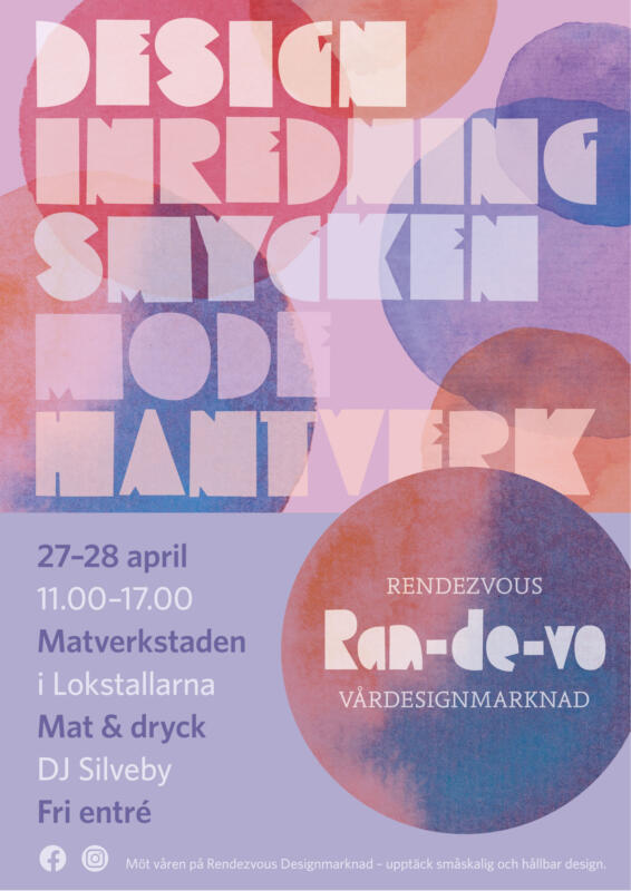 Poster Rendezvous Vårdesignmarknad