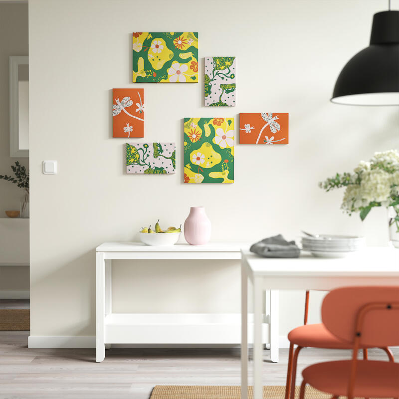 Illustrationer i rumsmiljö. "COLORADOGRAN" för IKEA. Foto:IKEA