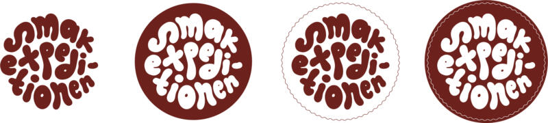 Logotyp för Smakexpeditionen, varianter