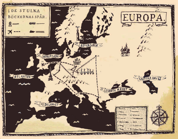 En illustration, karta över Europa