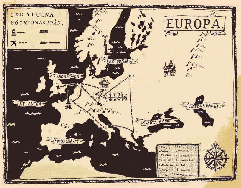 En illustration, karta över Europa