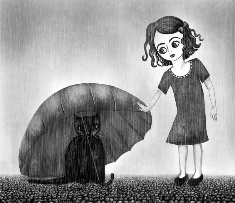The cat gets an umbrella, Inc