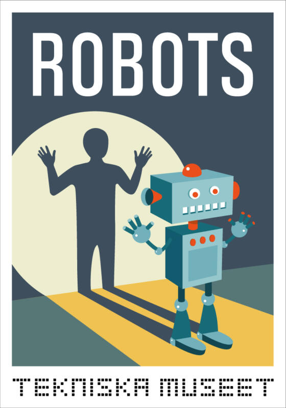 Affisch för utställningen Robots