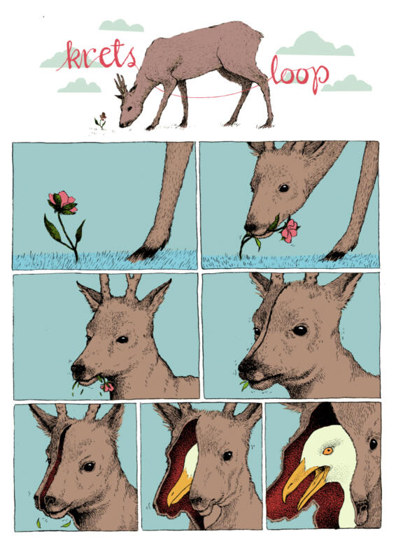 Surrealistic comic about animals.