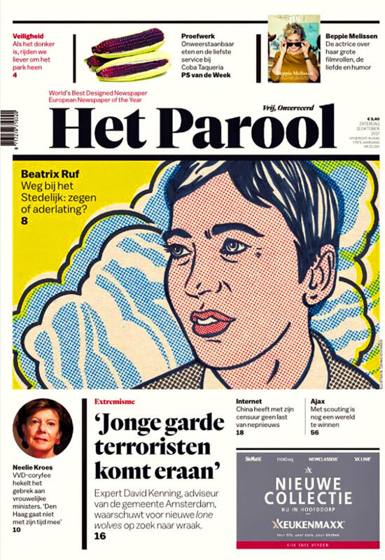 Portrait German art curator Beatrix Ruf for the Dutch newspaper Het Parool
