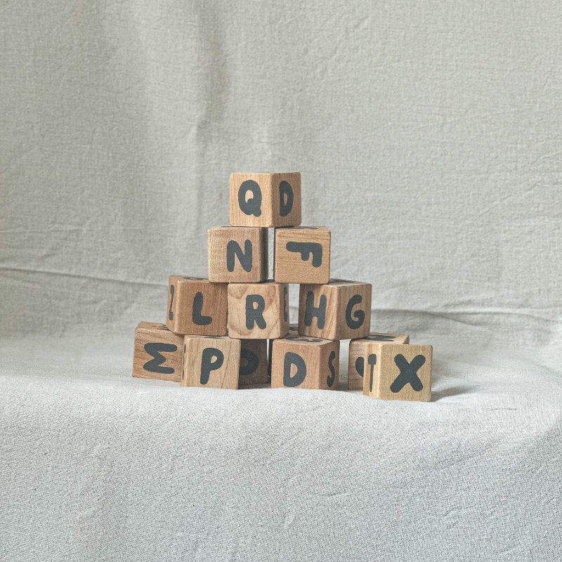 Wooden Alphabet Blocks WAE Nordic Design