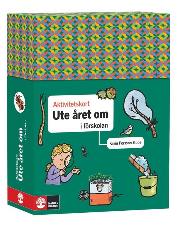 Ute året om. En box med aktivitetskort för förskoleklass.