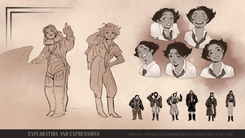 Character explorations and expressions 