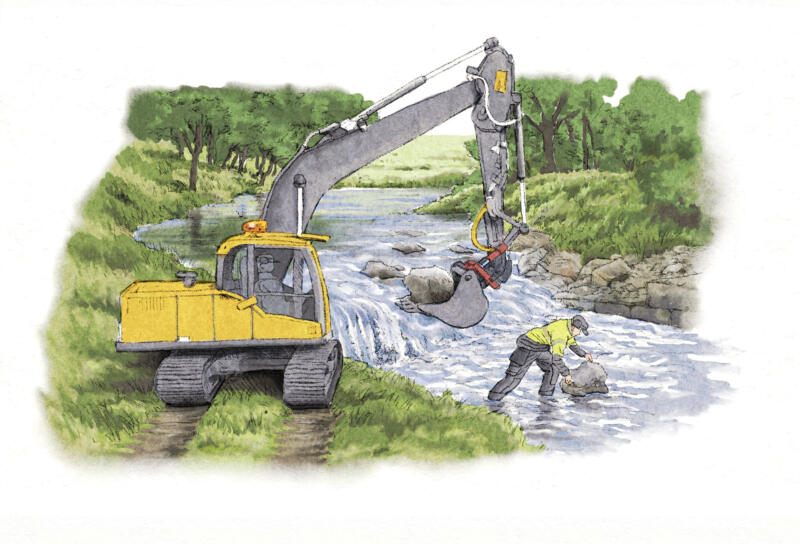 Restoration of watercourses