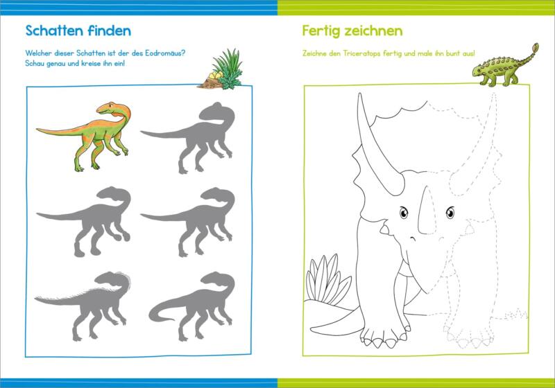 Barnbok, Dinosaurie, Färg, Måla, Pussel