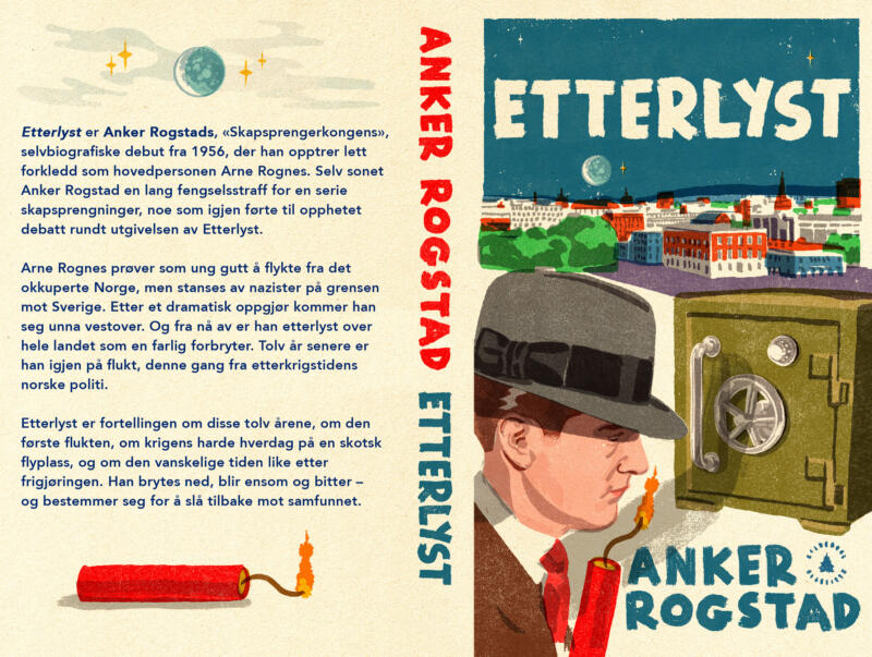 The cursed books (De utskjelte bøkene) In connection with their centenary in 2025, the Norwegian publishing house Gyldendal relaunches four classics in paperback, all of which were controversial in different ways when they were published. In 1956, Gyldendal was in tough times when convicted closet bomb-buster Anker Rogstad debuted with an autobiographical crime novel: "Efterlyst". Individually, these releases have left an impression on the public. They have been reviled, criticized and debated. Although the controversy is nowhere near as conspicuous today as when they were published, these books have each contributed in their own way to the public debate about society's values.