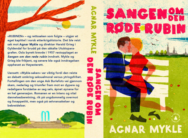 The cursed books (De utskjelte bøkene) In connection with their centenary in 2025, the Norwegian publishing house Gyldendal relaunches four classics in paperback, all of which were controversial in different ways when they were published. Agnar Mykle's "Sangen om den røde rubin" (The Song of the Red Ruby) (1956) was confiscated by the Oslo City Court the following year for violating the so-called Obscenity Section. Individually, these releases have left an impression on the public. They have been reviled, criticized and debated. Although the controversy is nowhere near as conspicuous today as when they were published, these books have each contributed in their own way to the public debate about society's values.