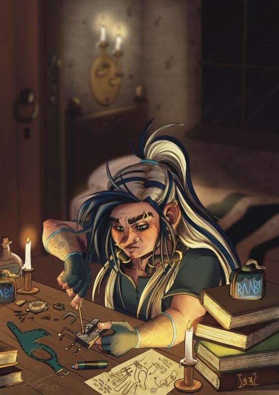 Eleanor Overhill. My first ever dungeons and dragons character