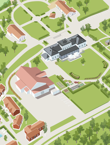 Vektorillustration av slottet.