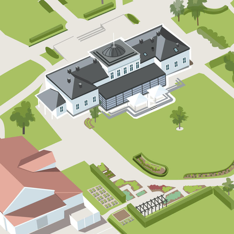 Gränsö slott, vektoriserad.