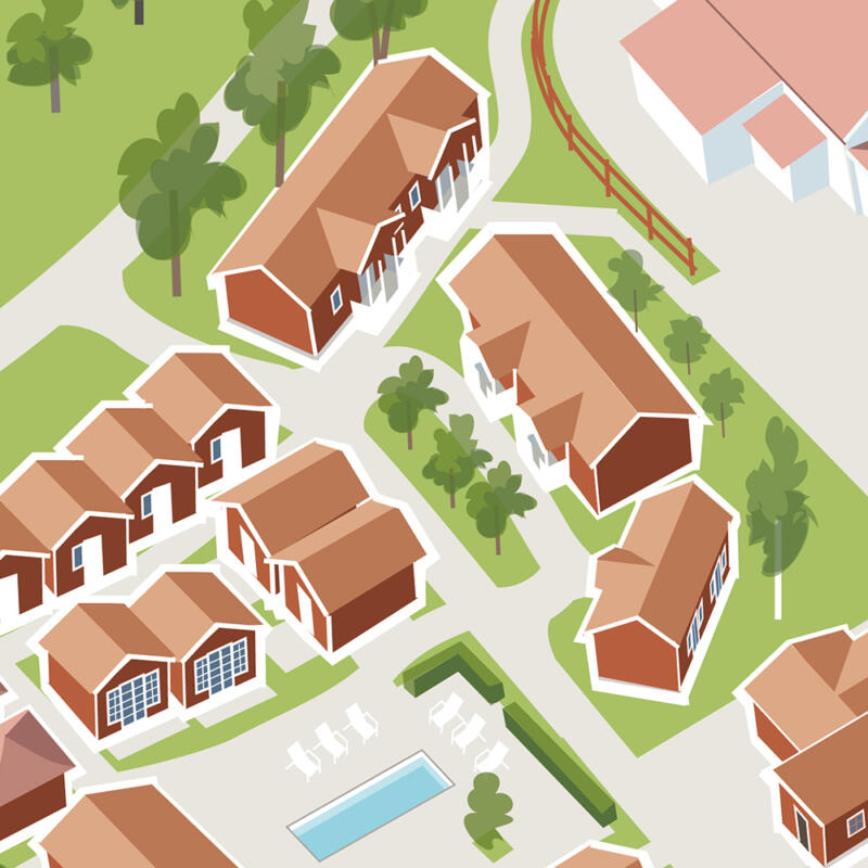 Vektor hus Gränsö.