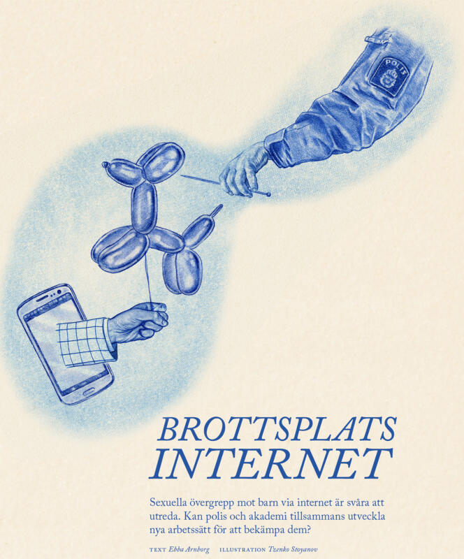 'Brottsplats internet', om sexuella övergrepp mot barn via internet och polisens sätt att bekämpa det. FORTE magasin 