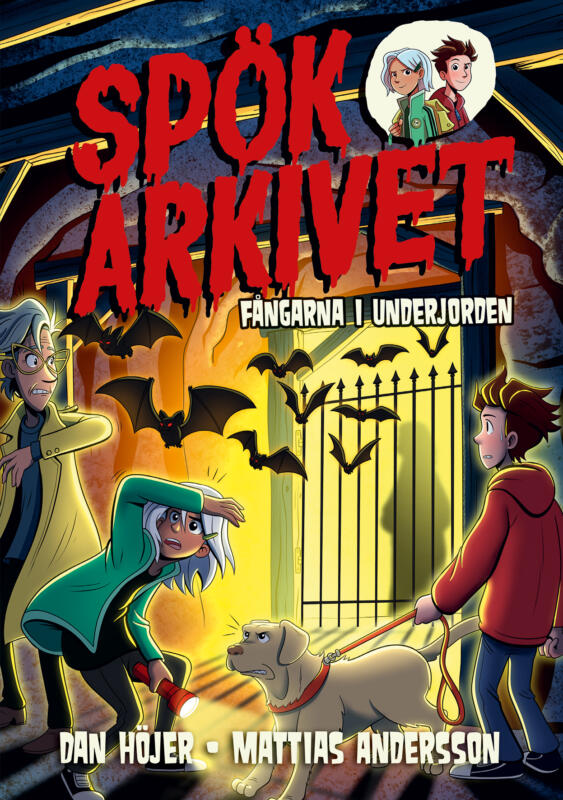 Mattias Andersson Illustration Omslag Spökarkivet bok 03 - Fångarna i underjorden