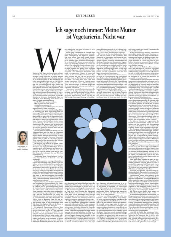 Illustrationen visar en blomma vars kronblad är gjorda av tårar.