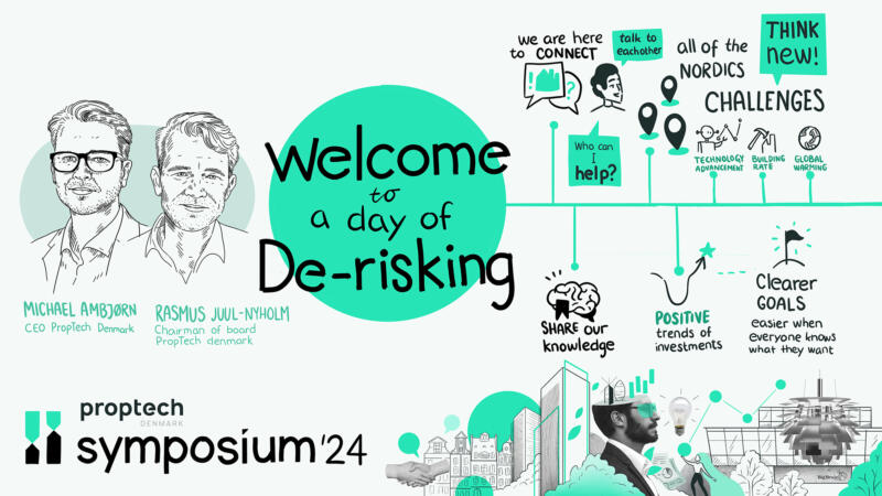 Graphic Recording from a conference on sustainable real estate 