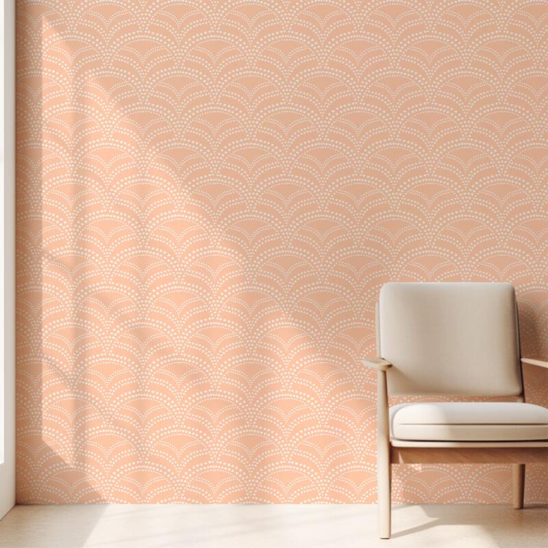 Porter Wallpaper Scallop design by Aminah Eleonora for Loomwell