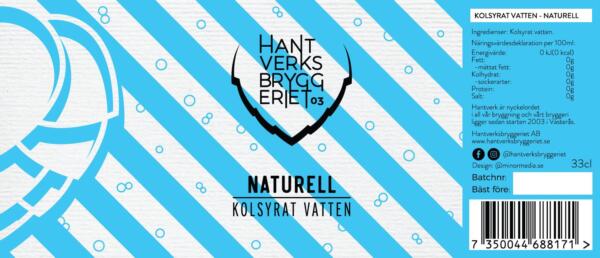 Hantverksbryggeriet - Kolsyrat vatten Naturell