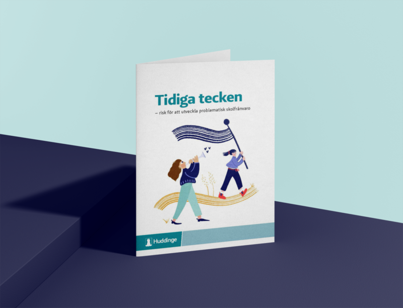 A few illustrations from a client work. Illustrations for a brochure and educational material for parents on early signs of problematic school absence.