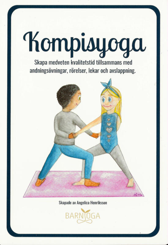 Två kompisar som gör yoga tillsammans.