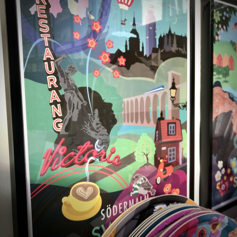 Illustration till en av mina City Posters