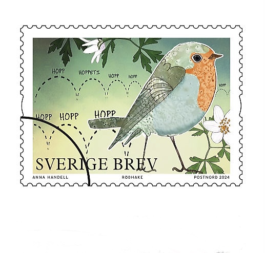 Frimärke PostNord av Anna Handell