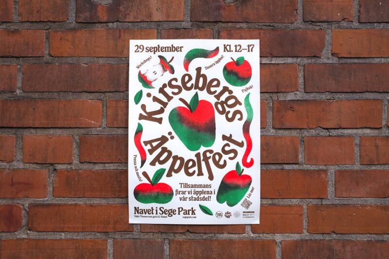 Affisch till Kirsebergs Äppelfest