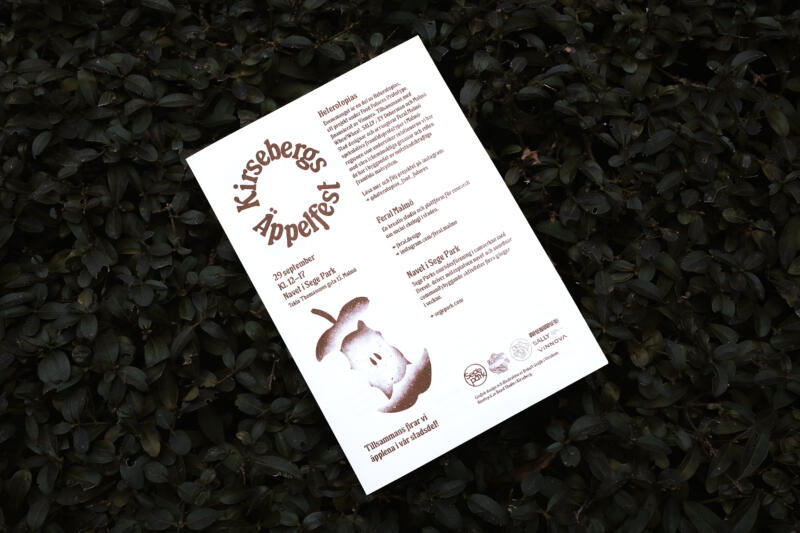 Flyer till Kirsebergs Äppelfest