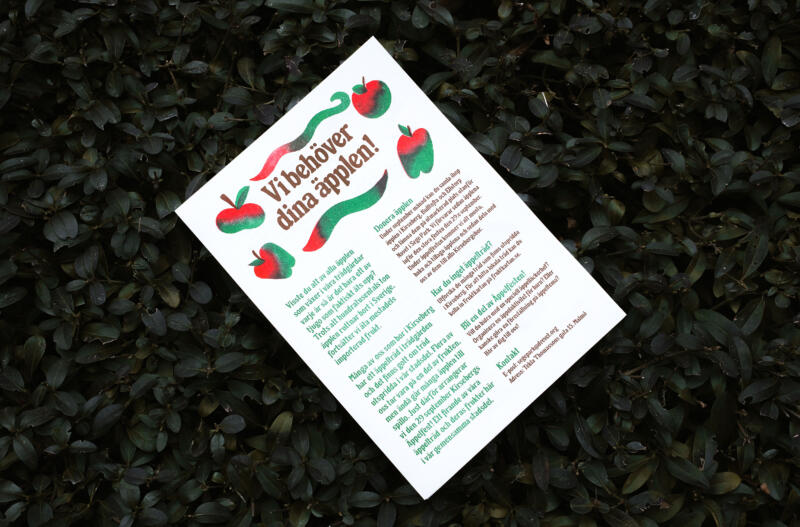 Flyer till Kirsebergs Äppelfest