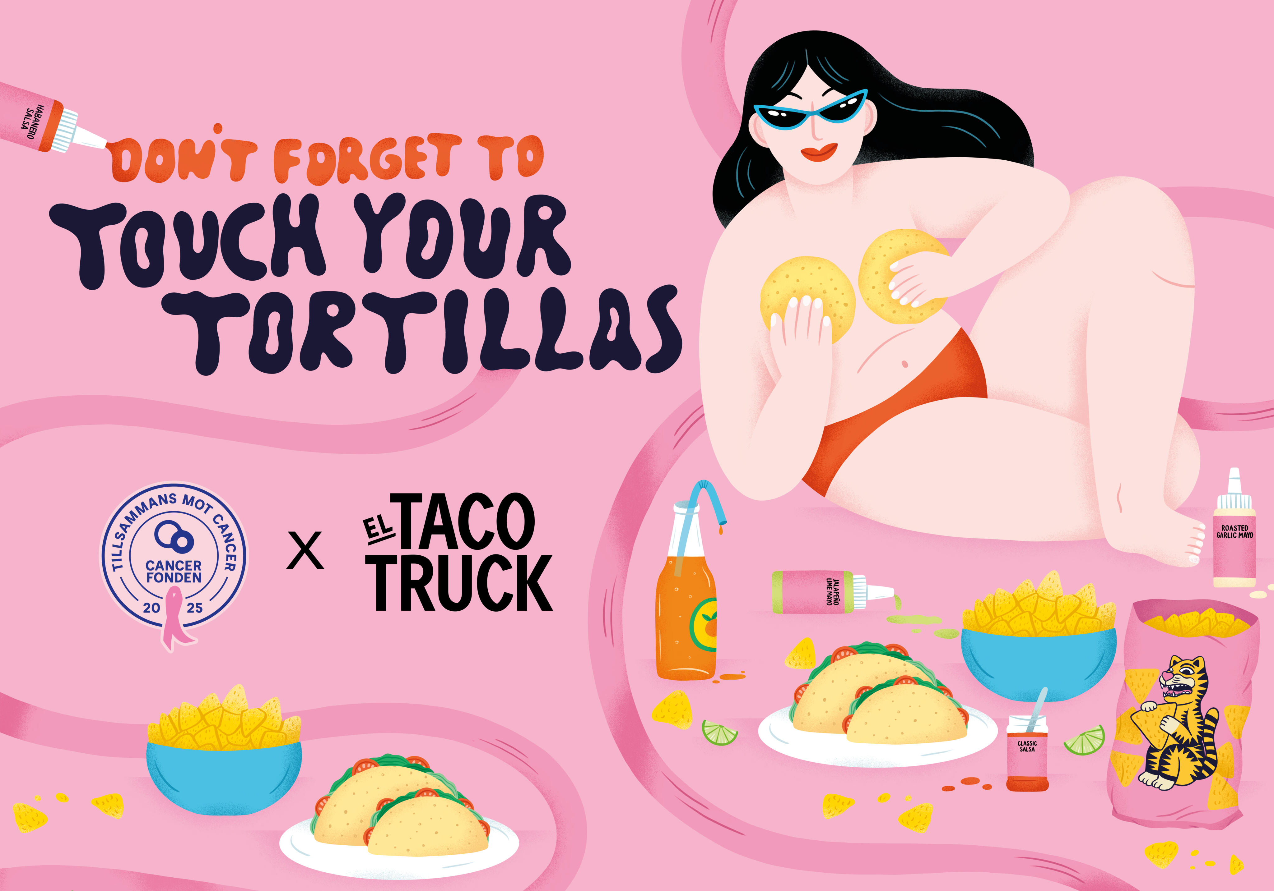 Affisch Touch your tortillas