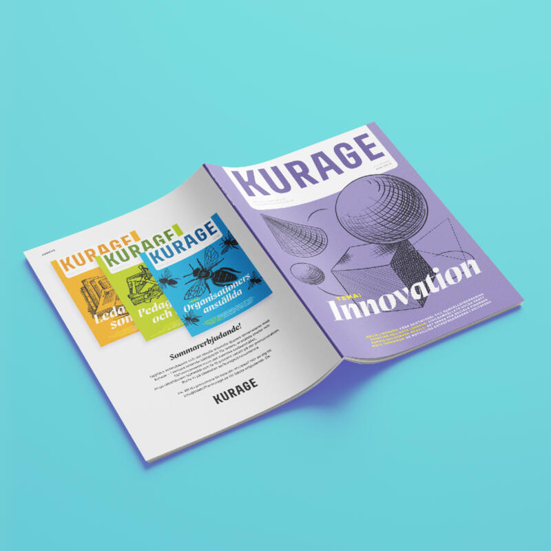 Tidningsomslag tidskriften Kurage om innovation