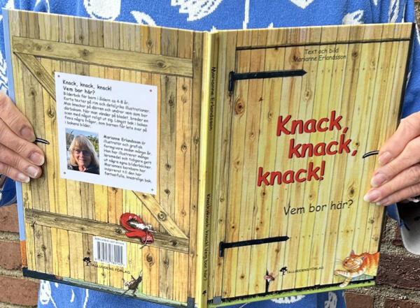 Cover Children´s book Knock, knock, knock! Who lives here? Watercolour